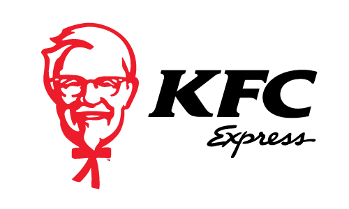 A red logo featuring a bearded man.